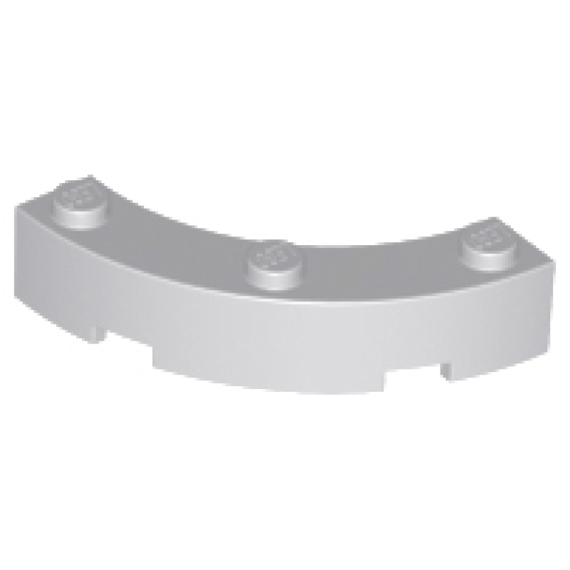 Steen, Rond Hoek 4x4 macaroni Light Bluish Gray